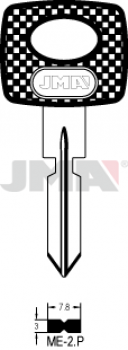 ME-2P LLAVE SEGURIDAD LATON CABEZAL PLASTIC