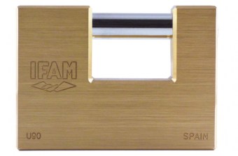 CANDADO SERIE U 90mm LATON