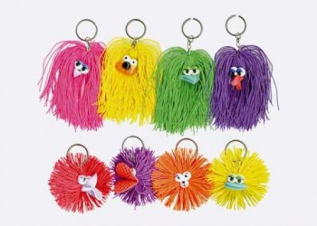 LLAVERO POMPOM COLOR SURT (1u)